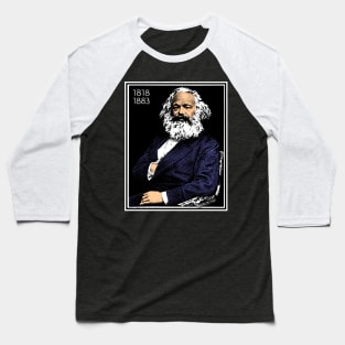 KARL MARX (1818-1883) Baseball T-Shirt